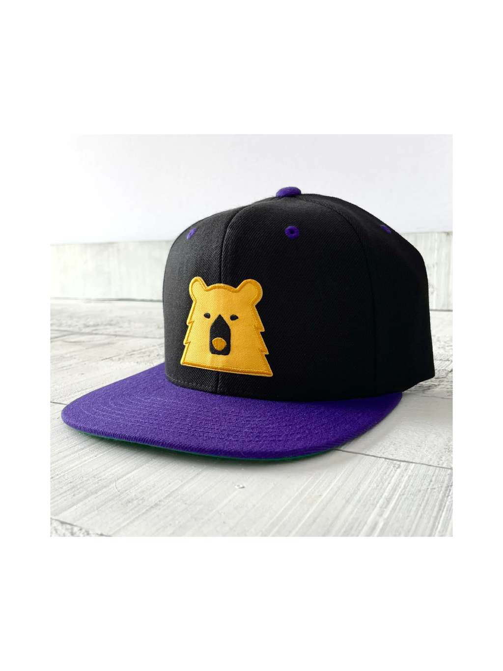 Black/Purple Bear Hat