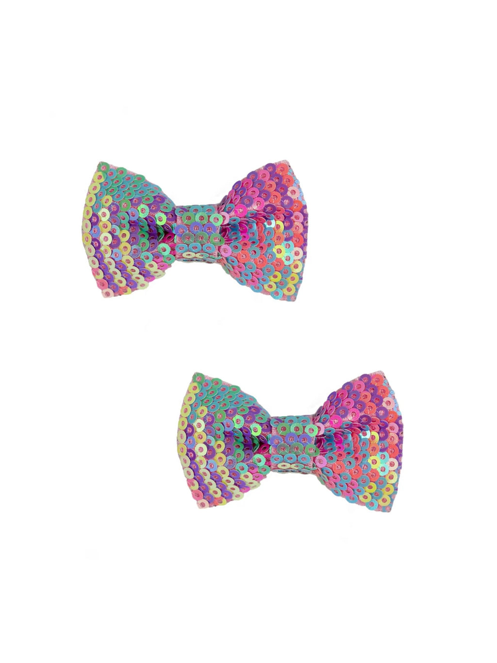 Rainbow Sequin Bows