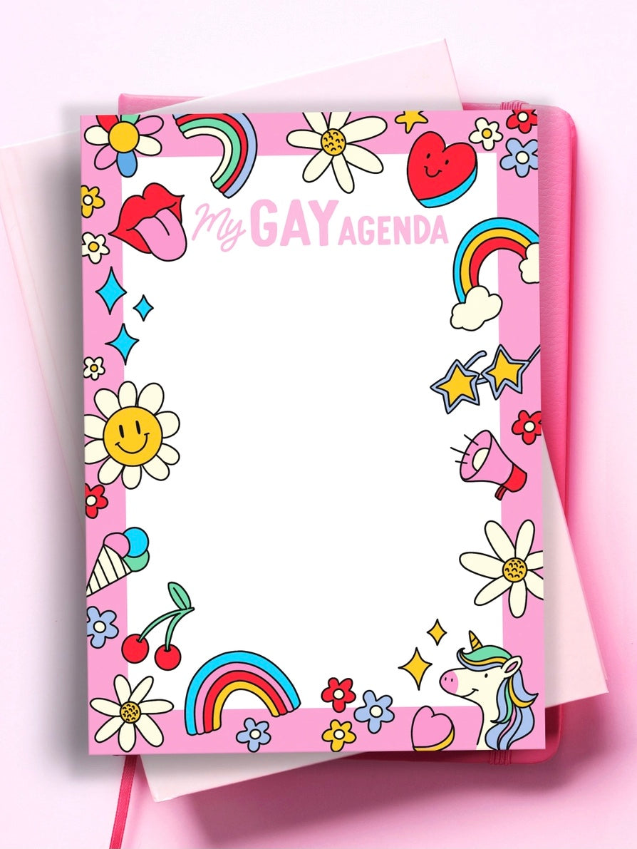 My Gay Agenda Notepad