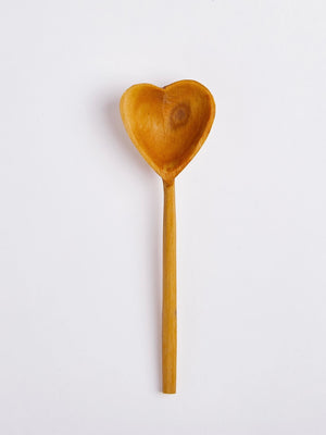Hand-Carved Heart Tea Spoon