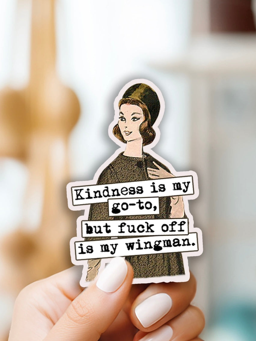 Fuck Off Is My Wingman Sticker