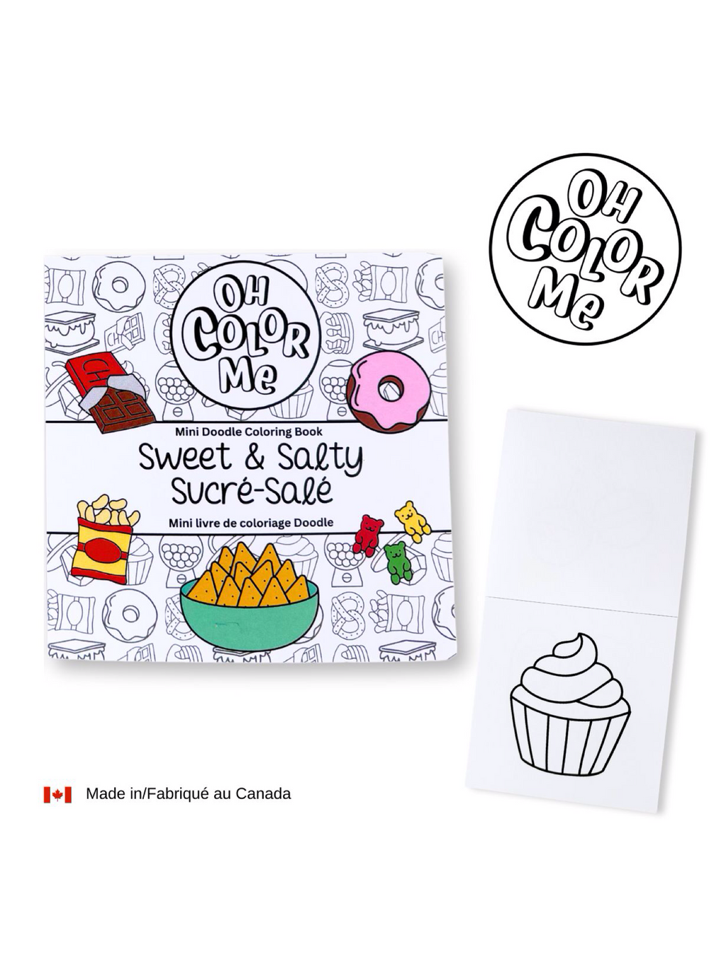Mini Coloring Book Sweet & Salty, 4"x4"