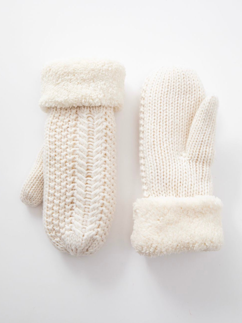 Fleece Knit Mittens