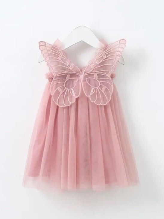 Butterfly Dress- Dusty Pink