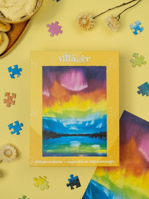 Rainbow Northern Lights 500-Piece Puzzle