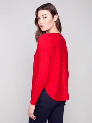 Mia Sweater- Crimson