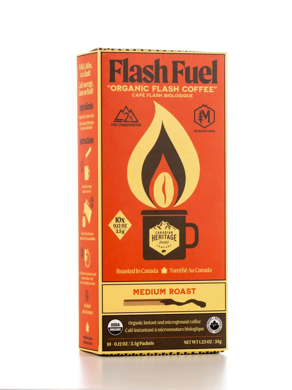 Flash Fuel Organic Instant Coffee - Matchbox - Medium Roast