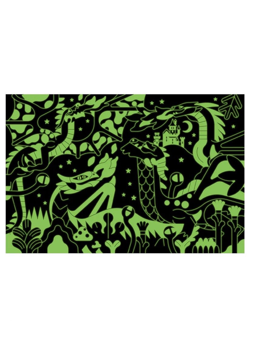 Dragons Glow In The Dark 100 Piece Puzzle