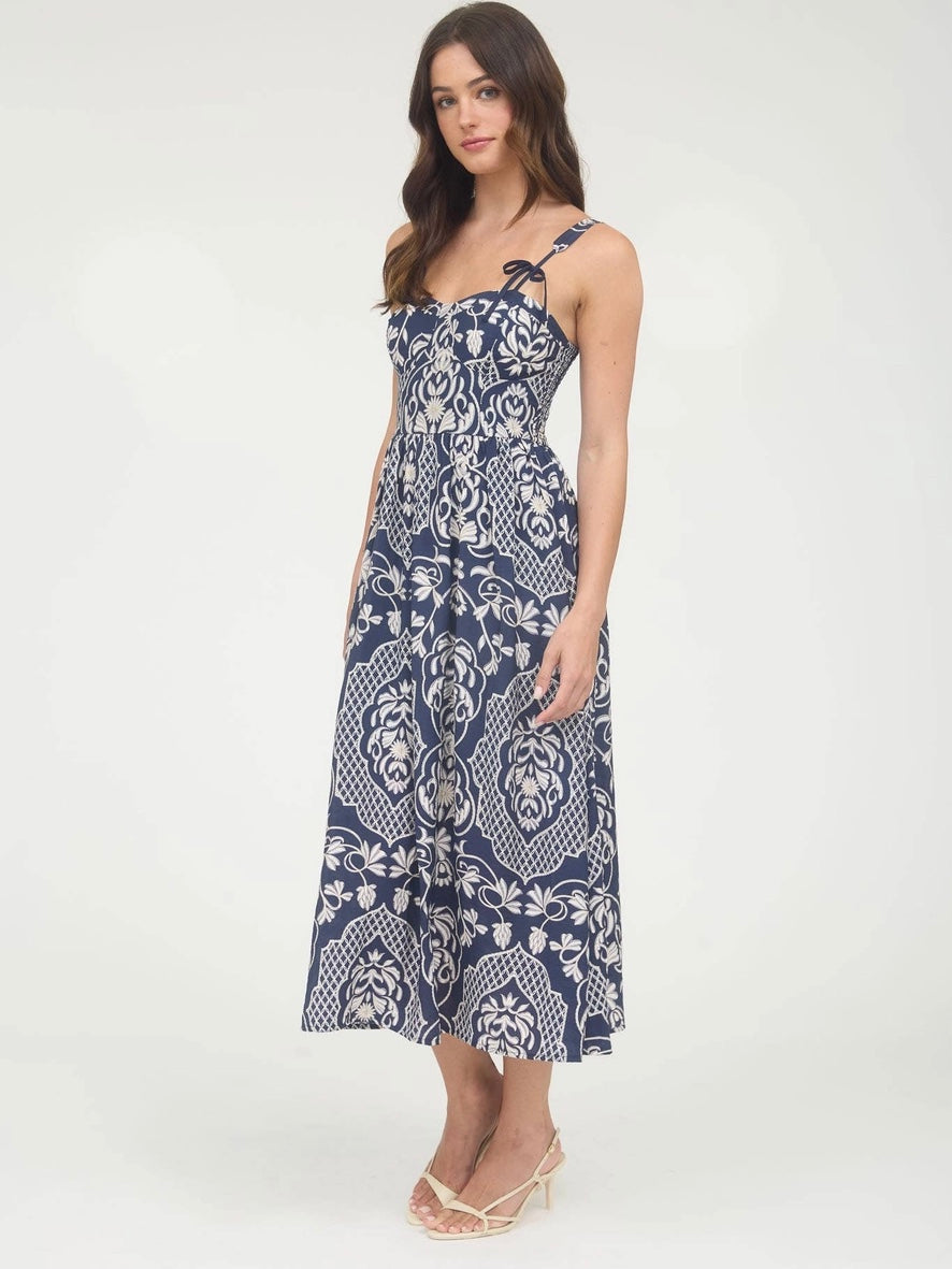 Emma Dress- Navy