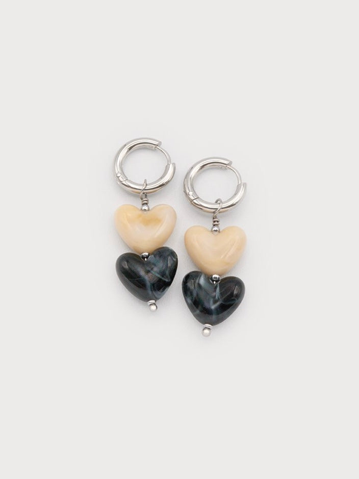 Heart Bead Earrings
