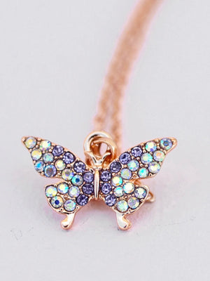 Butterfly Gem Necklace
