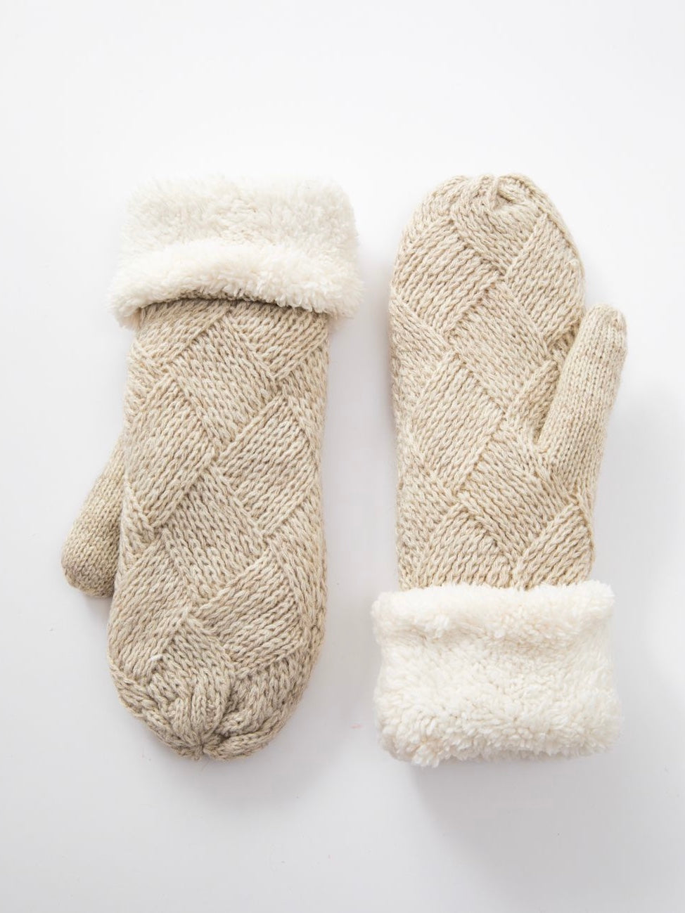 Square Knit Mittens