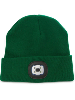 Green Light Up Beanie