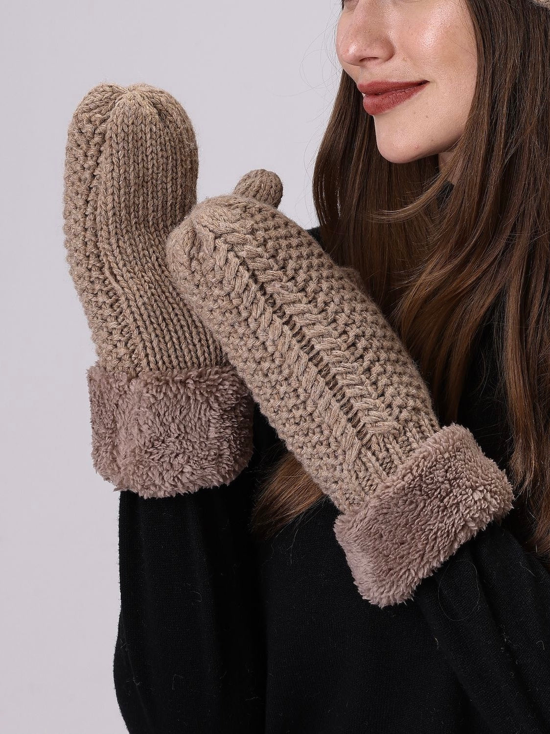 Fleece Knit Mittens