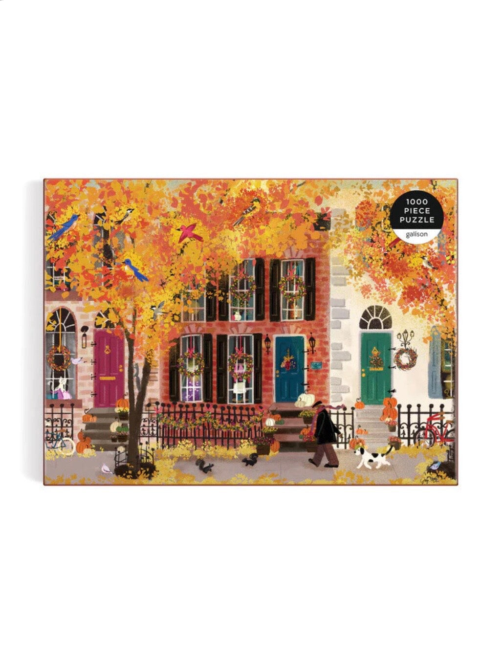 Autumn In The Neighborhood 1000 Piece Puzzle