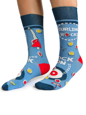 Curling Rocks Socks