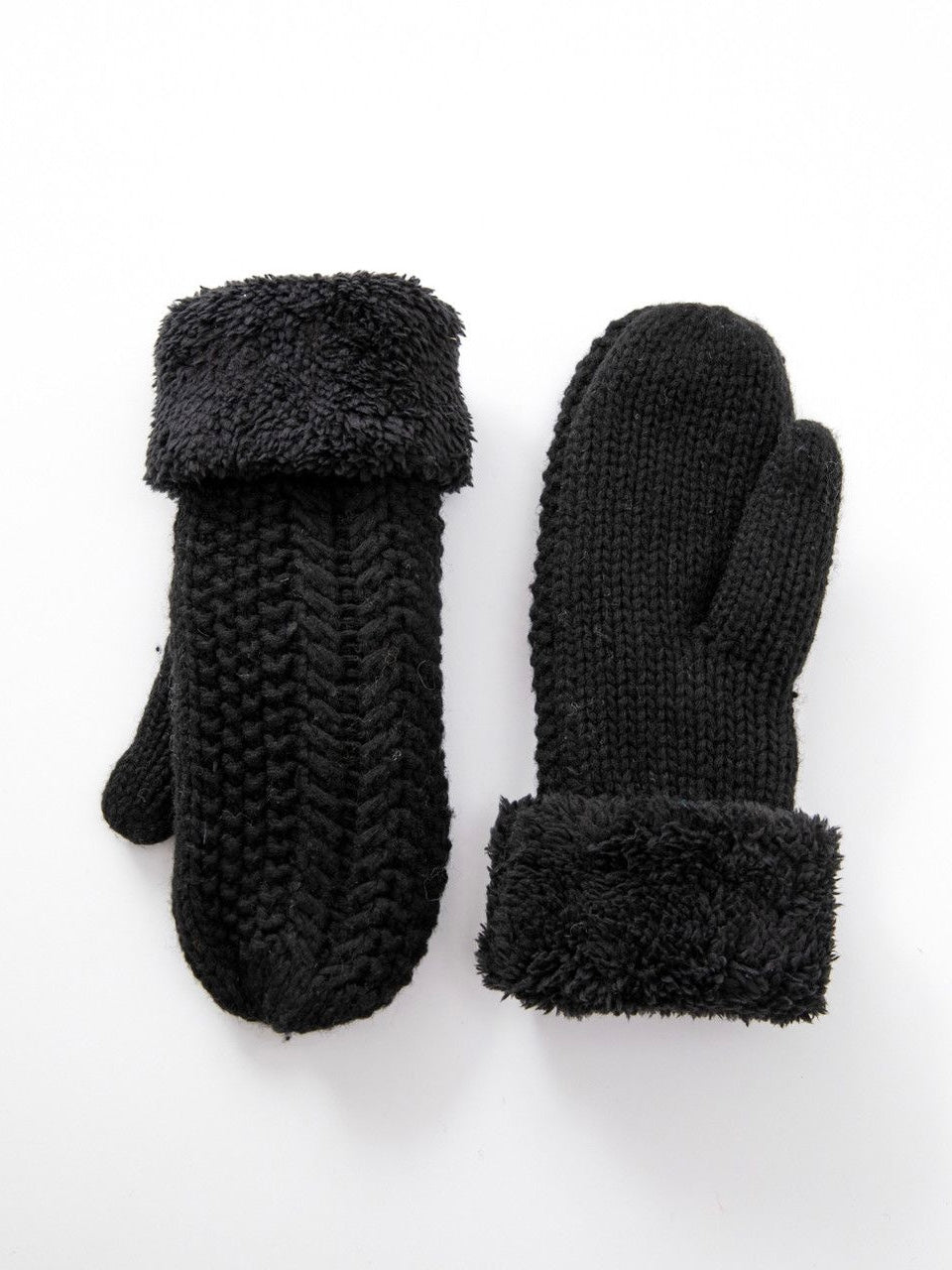Fleece Knit Mittens