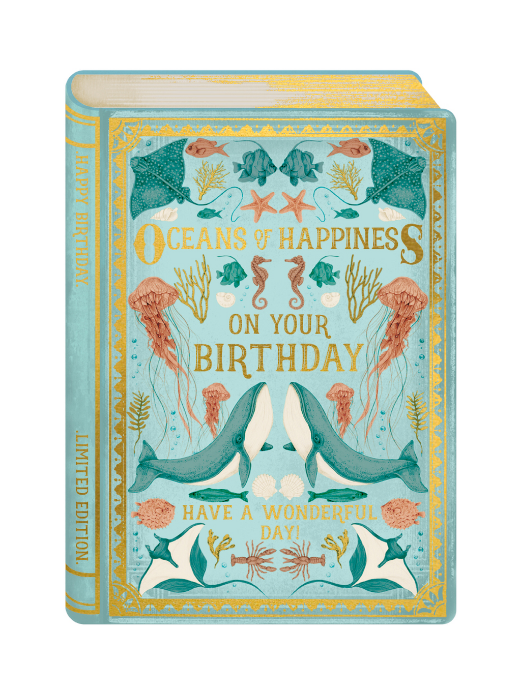 Ocean Birthday Book Card