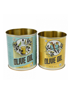 Olive Oil Storage Tins Set