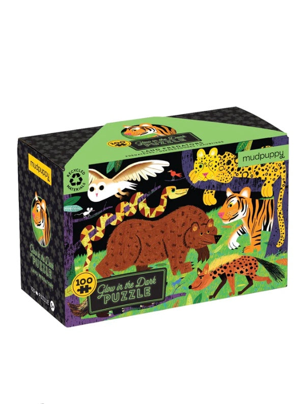 Land Predators Glow In The Dark 100 Piece Puzzle