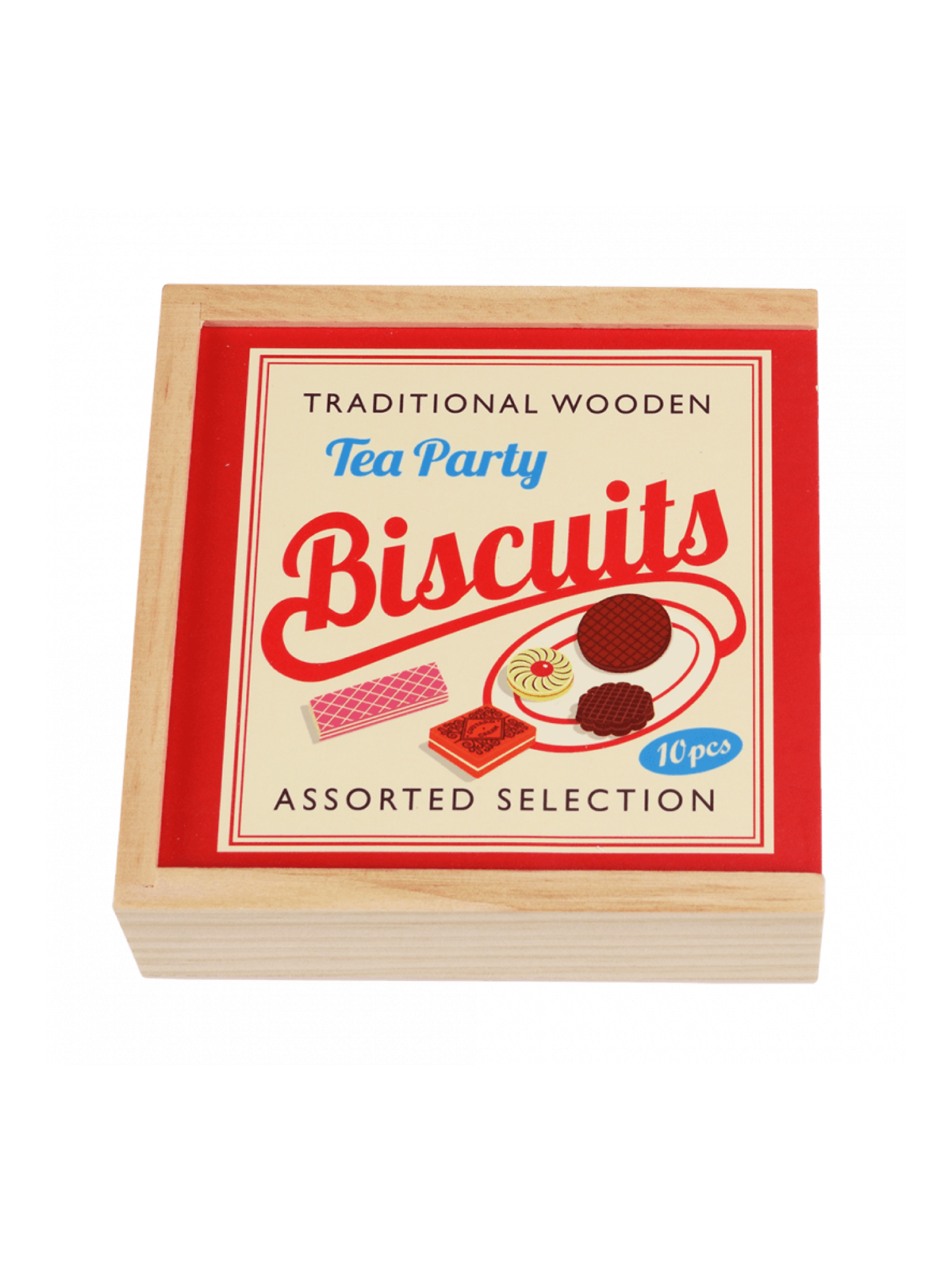 Wooden Tea Party Biscuits