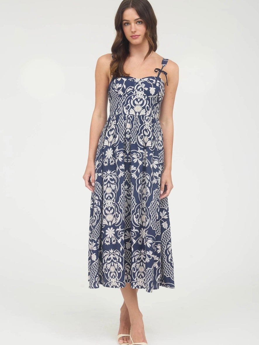 Emma Dress- Navy