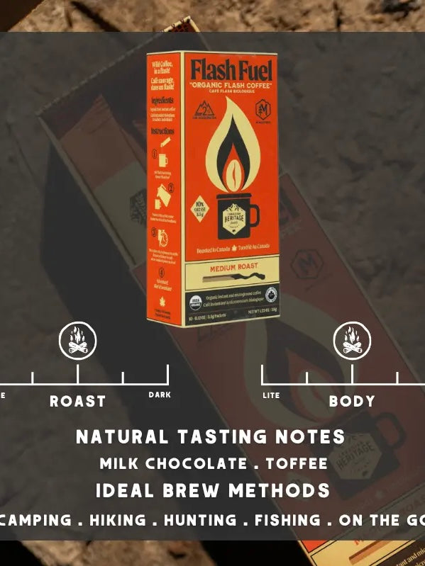 Flash Fuel Organic Instant Coffee - Matchbox - Medium Roast