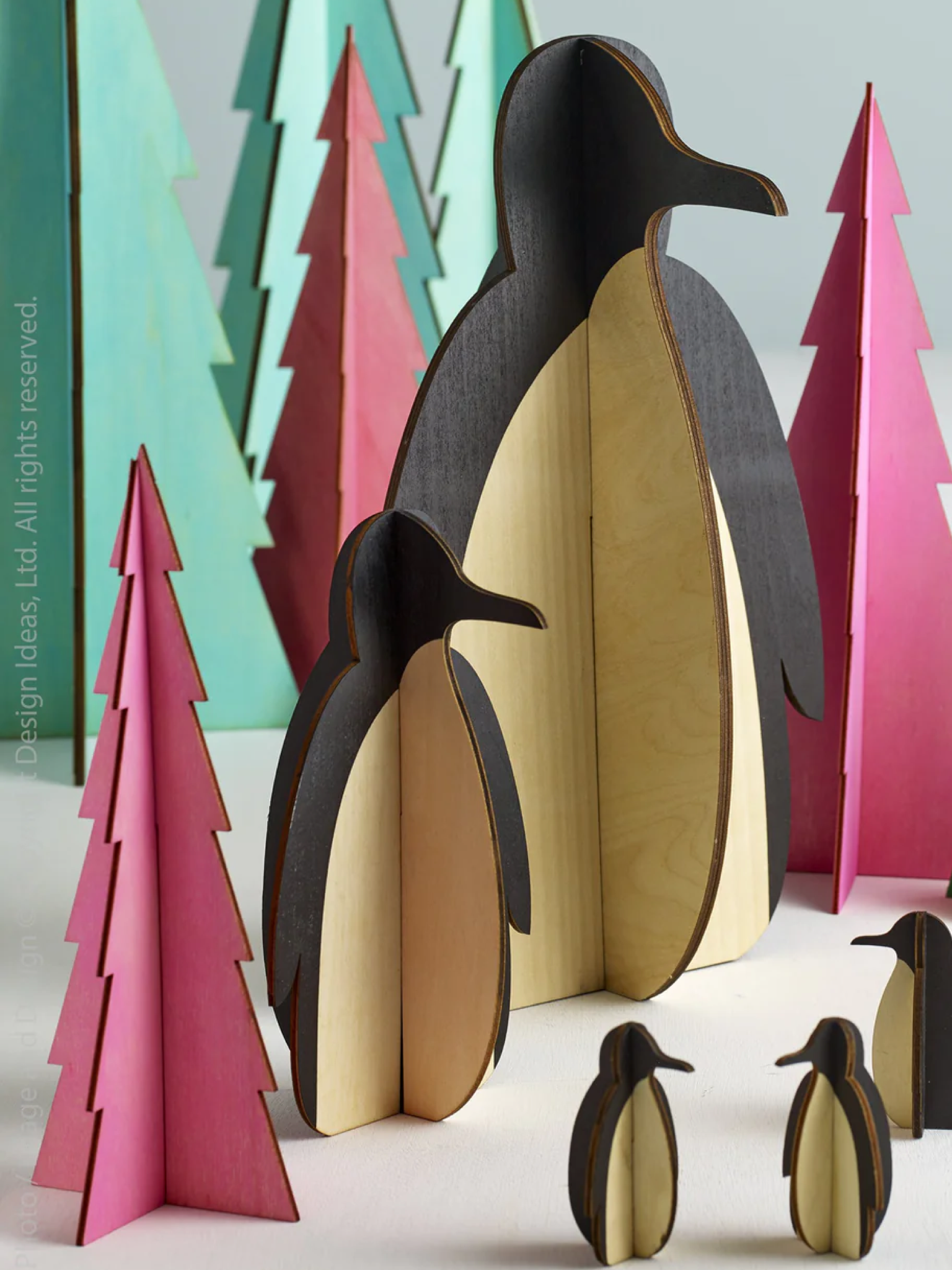 Tux Wood Penguins