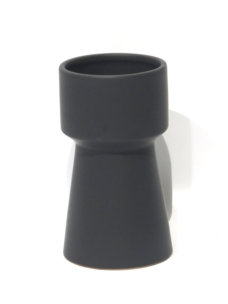 Matte Black Tall Planter