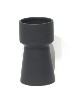 Matte Black Tall Planter