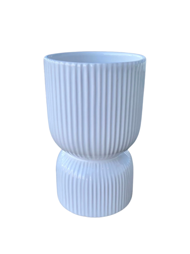 White Line Planter