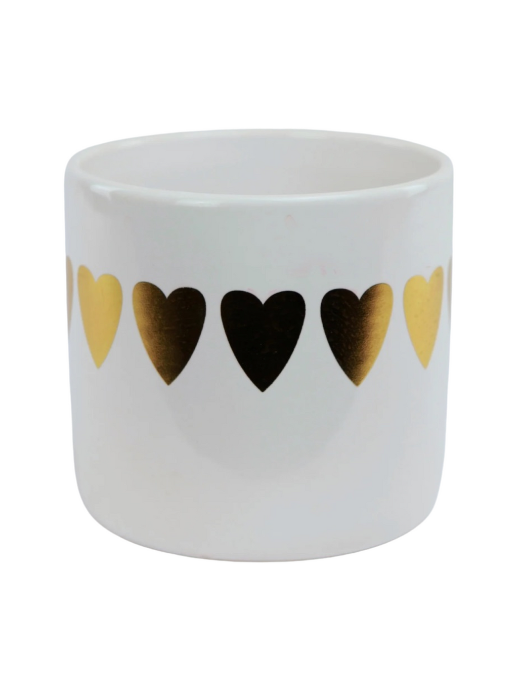 Gold Hearts Planter
