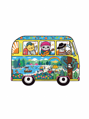Adventure Van 75 Piece Shaped Puzzle