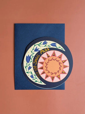 Die Cut This Shall Pass Card