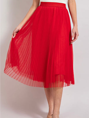 Kendra Skirt- Red