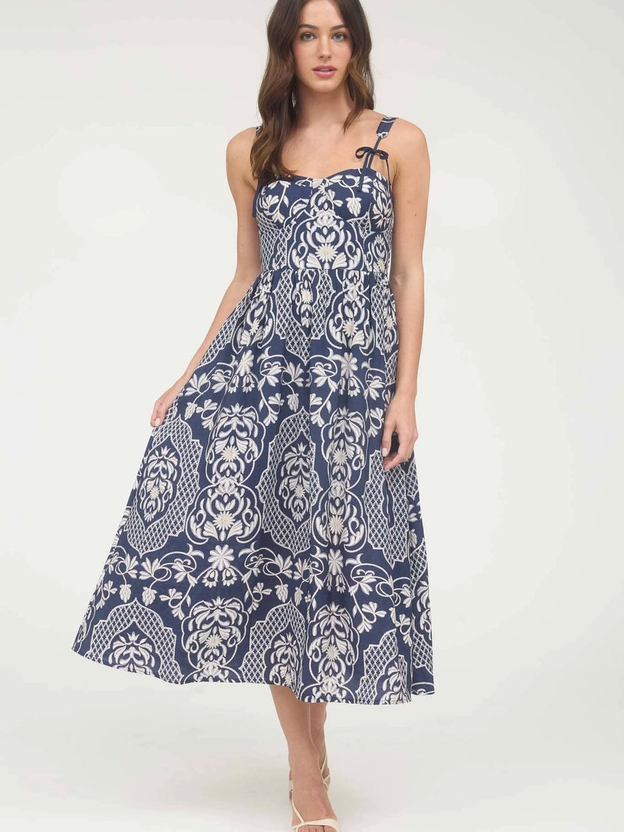 Emma Dress- Navy