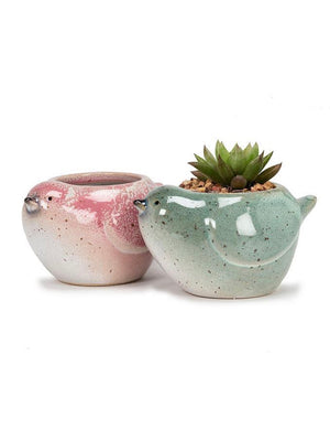 Ceramic Bird Planters