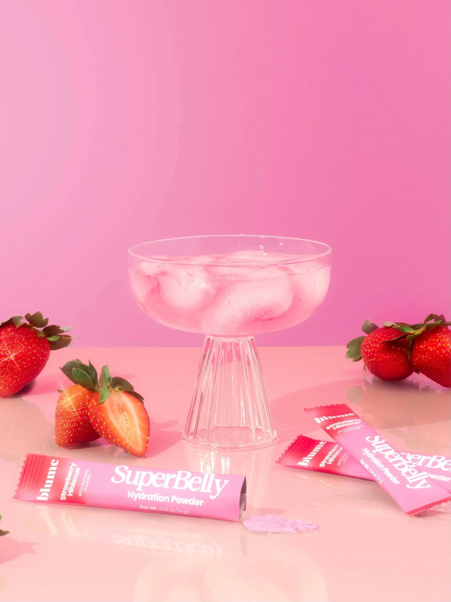 SuperBelly Strawberry Hibiscus Hydration Powder