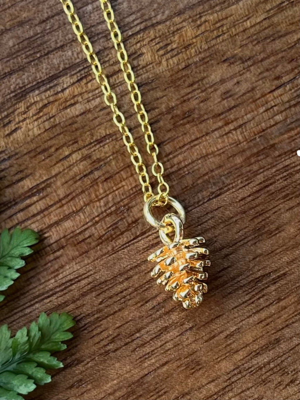 Red Pinecone Necklace