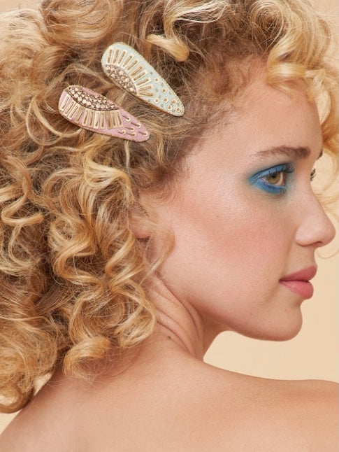 Pastel Sunrise Hair Clips