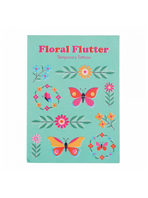 Floral Flutter Temporary Tattoos