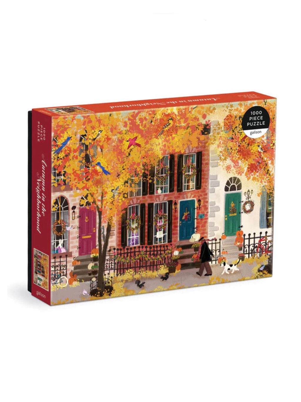 Autumn In The Neighborhood 1000 Piece Puzzle