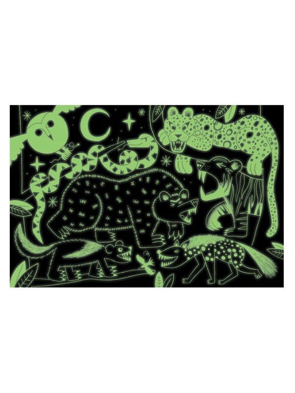 Land Predators Glow In The Dark 100 Piece Puzzle