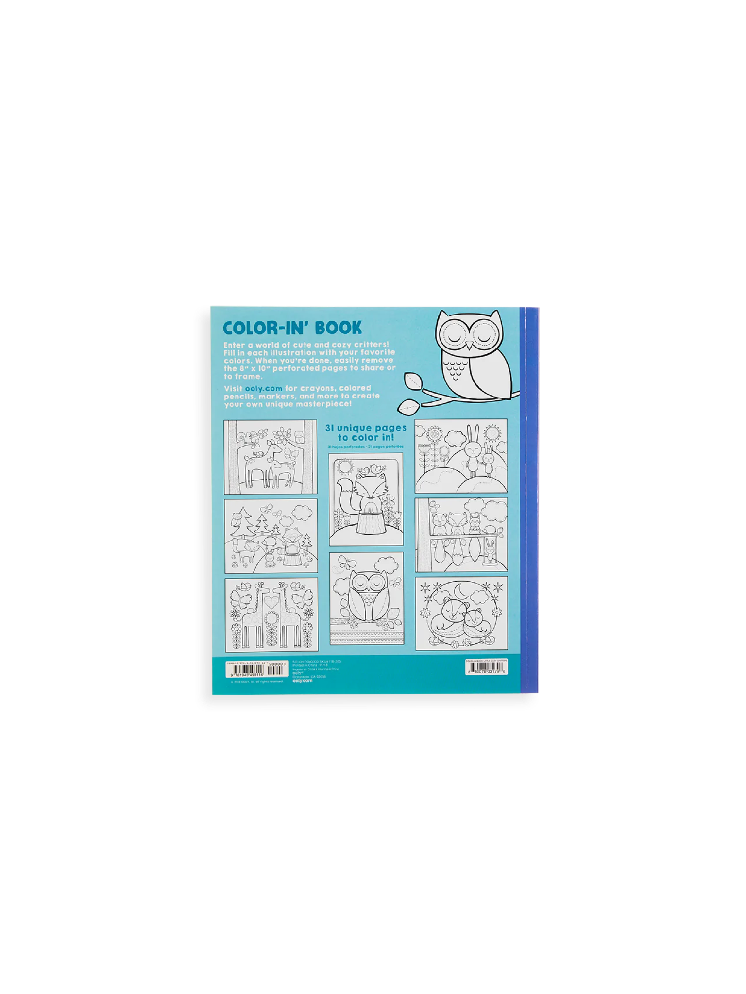 Cozy Little Critters Colour-In Book
