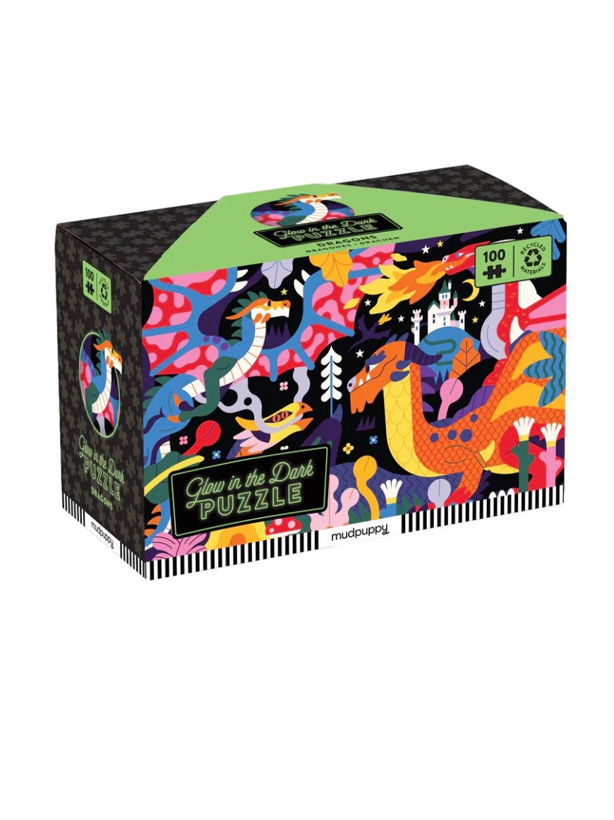 Dragons Glow In The Dark 100 Piece Puzzle