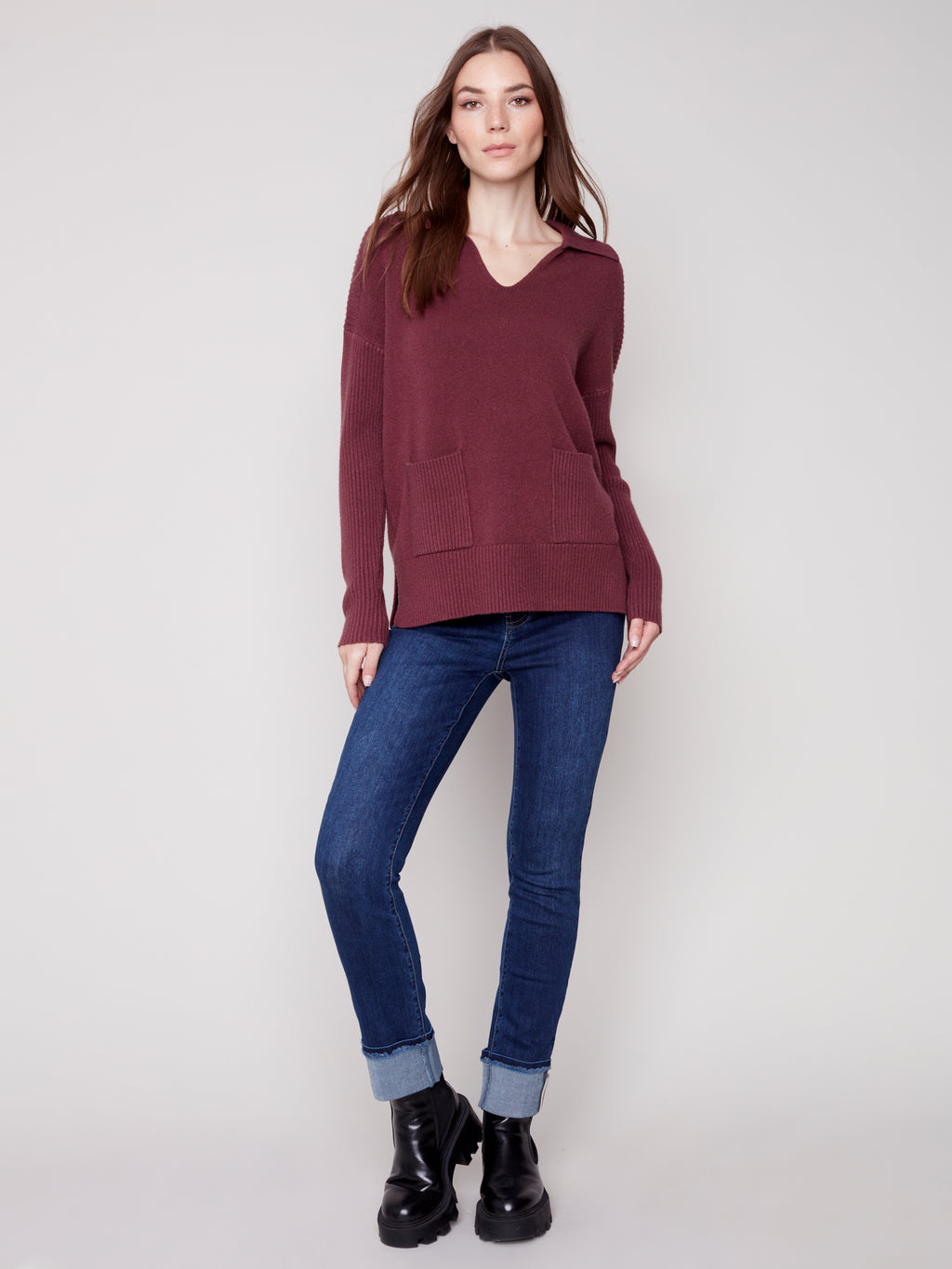 Trudy Sweater- Port