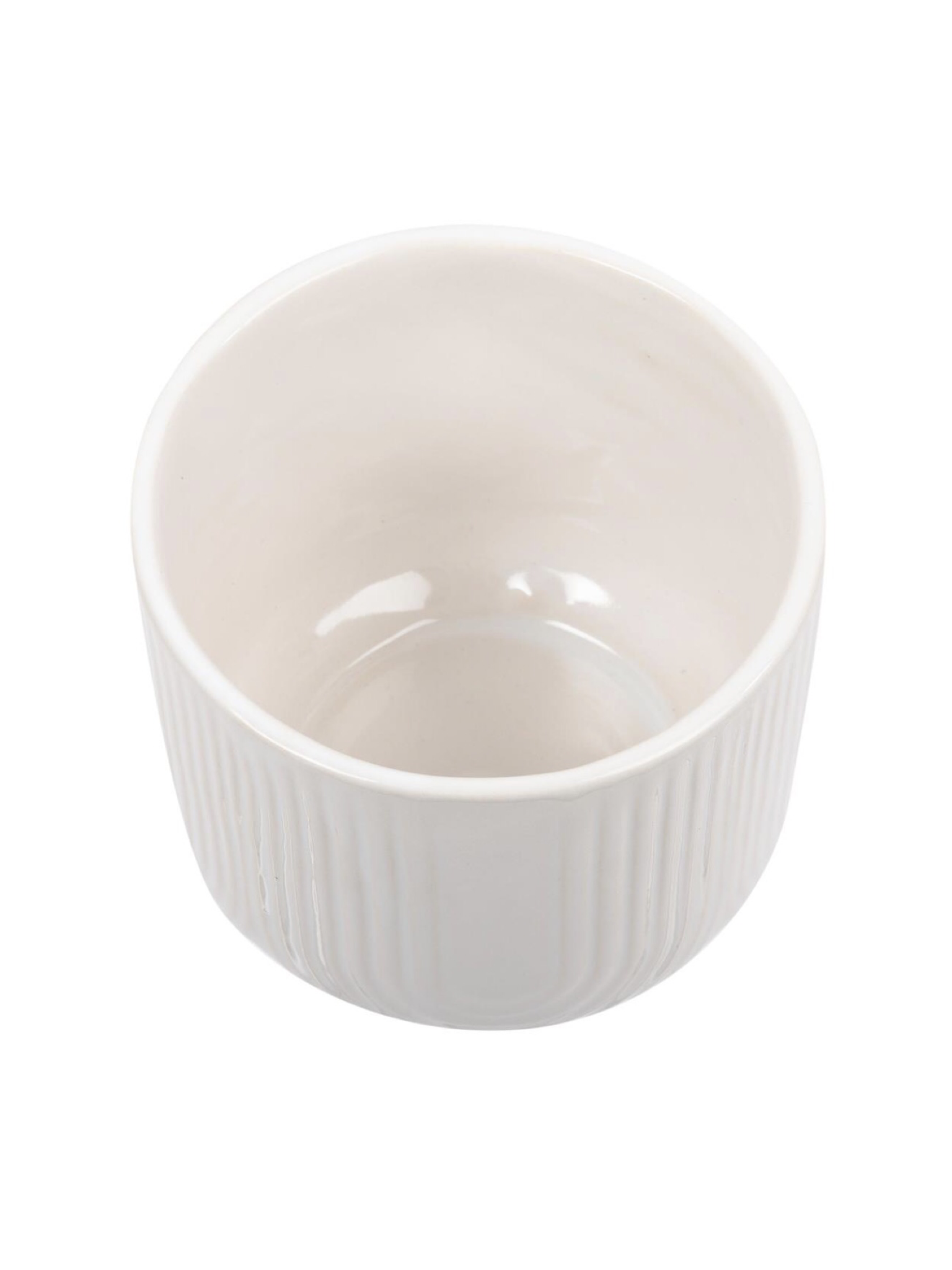 White Patterned Pot