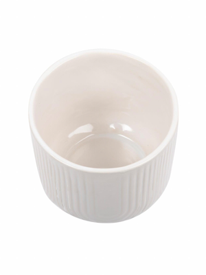White Patterned Pot