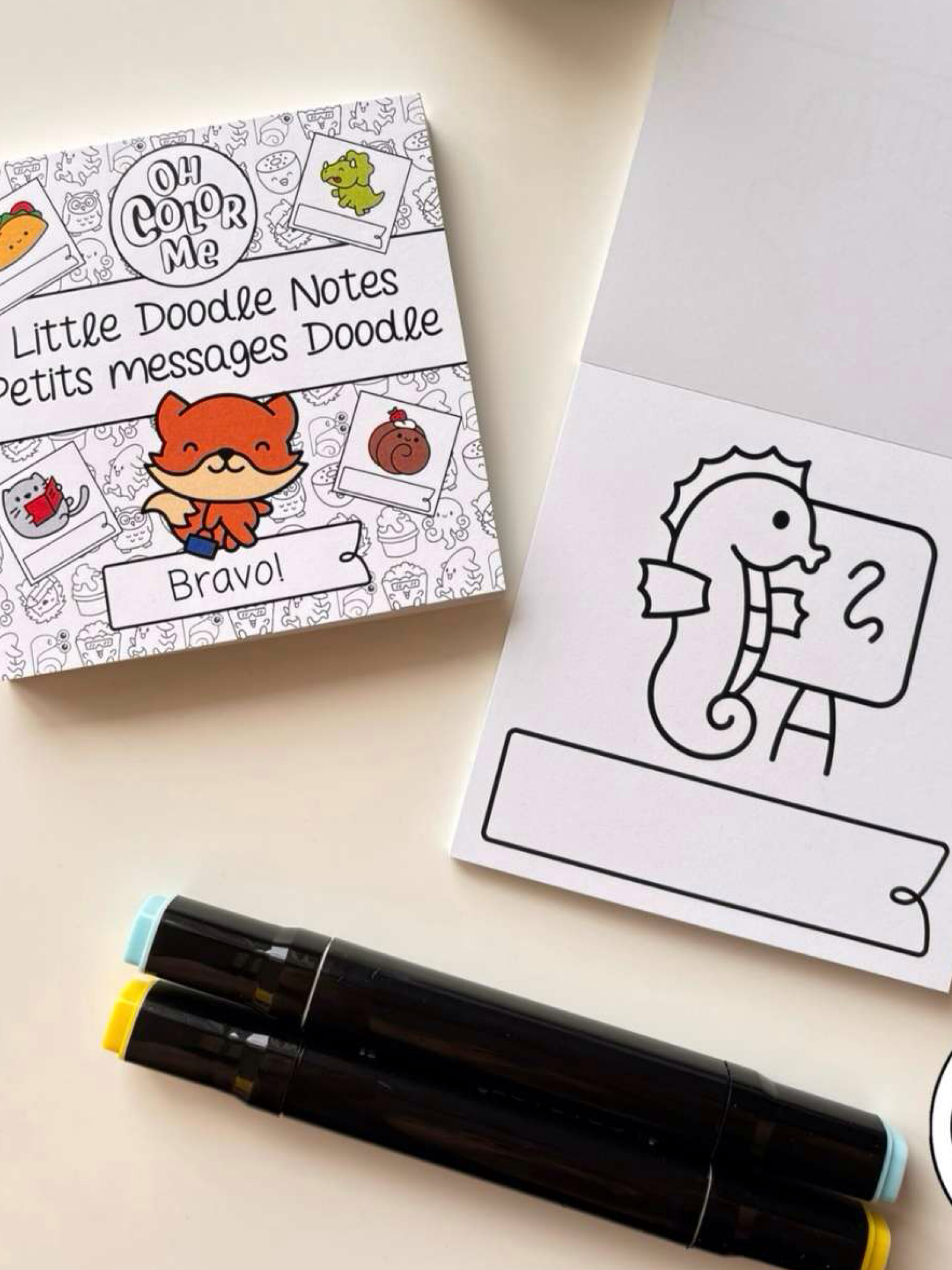 Little Doodle Notes, 4"x4", Lunch Notes