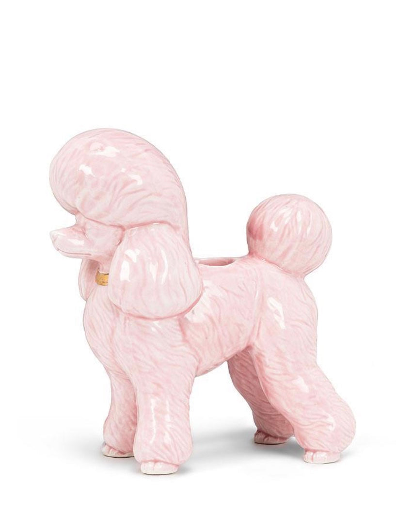 Pink Poodle Taper Holder